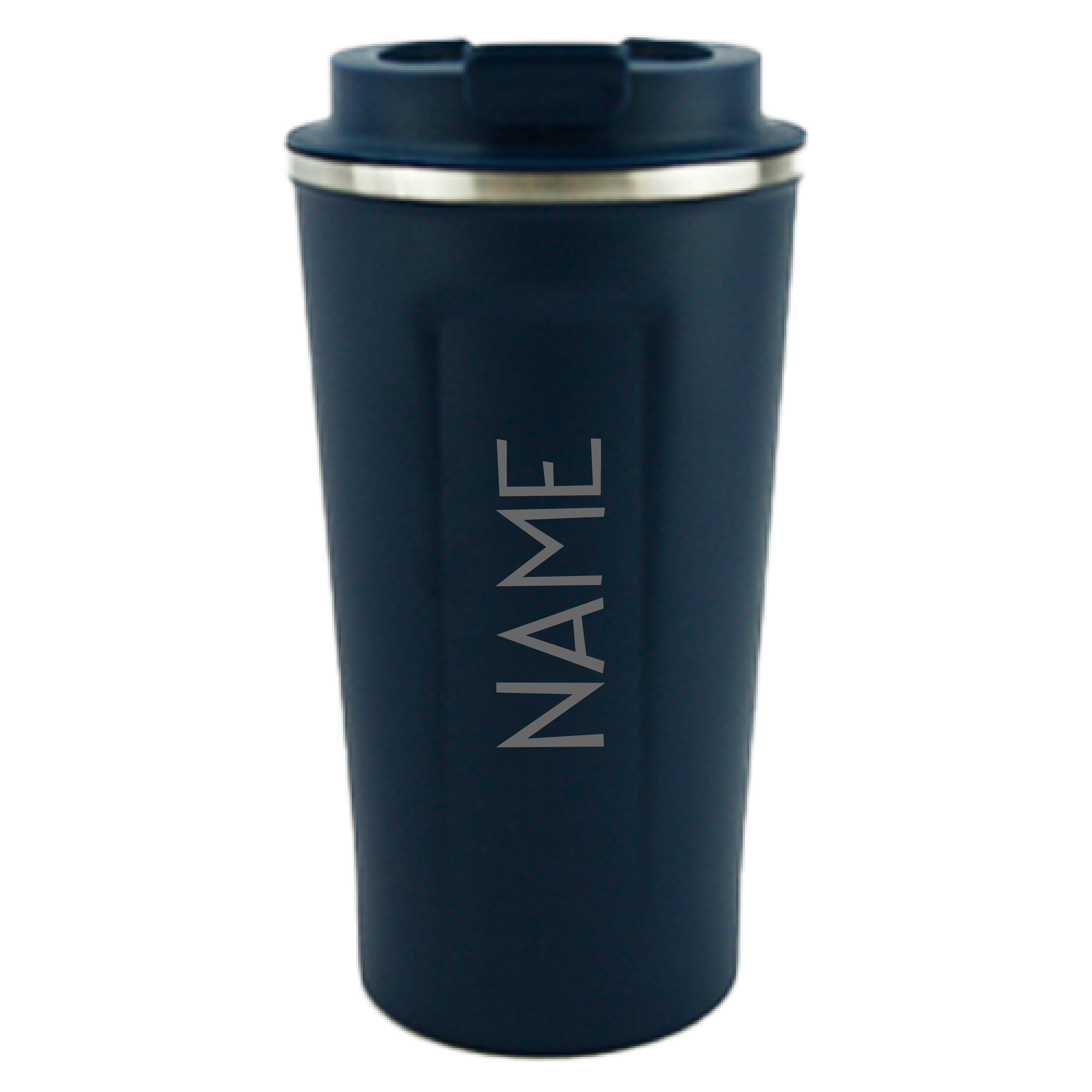Personalised Blue Insulated Coffee Tumbler with Lid